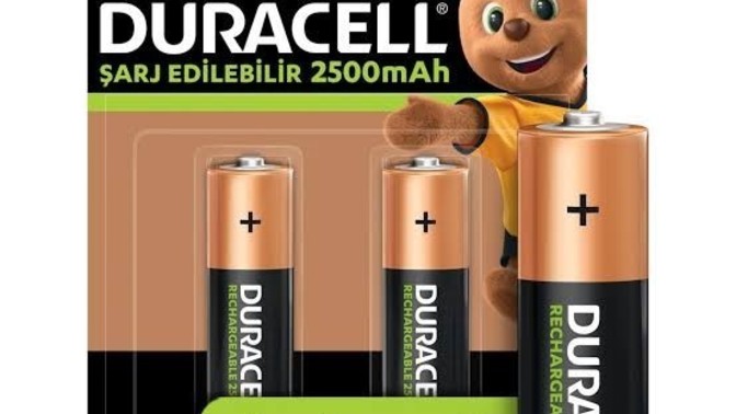 Duracell şarj edilebilir piller ne kadar sürede şarj olur?