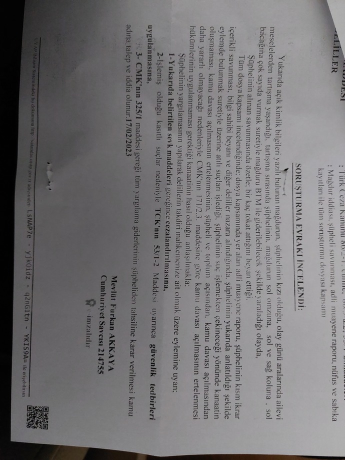 Bu ceza alındıgı anlamına mı geliyor yoksa mahkeme mi var?