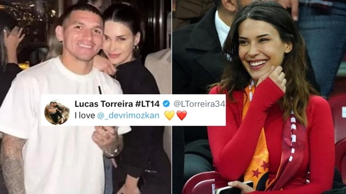 Galatasaray'ın yıldızı Torreira'nın Devrim Özkan'a aşkını ilan ettiği paylaşım olay oldu, yakıştırdınız mı?