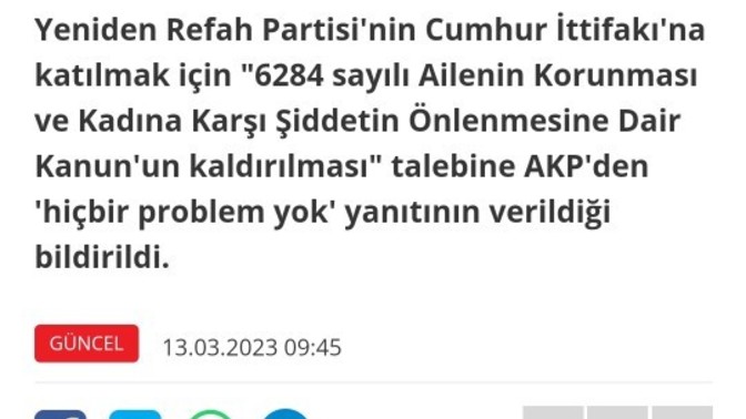 6284 u neden kaldırılmasını istiyor yeniden rafah partisi?