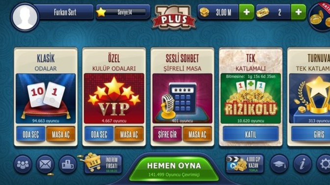 101 Okey oynayan var mı?