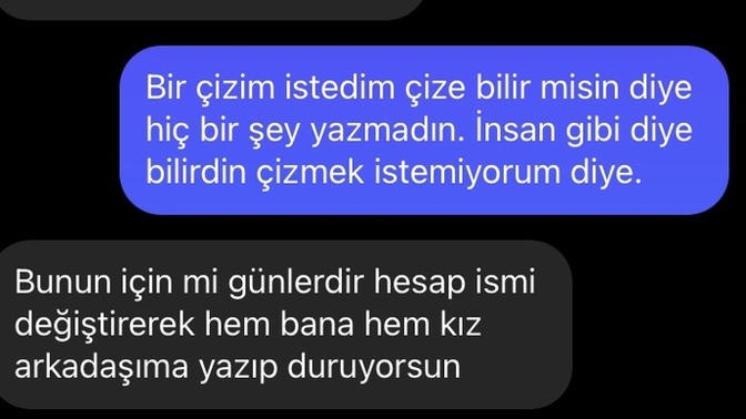Ünlü şarkıcının kardeşine yazdım?
