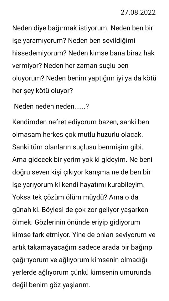 İçimden geldi öylesine?