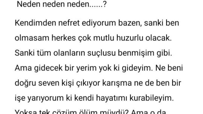 İçimden geldi öylesine?