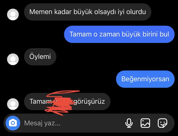 Kalçam küçük olduğu için beni engelledi, erkeklerin hepsi böyle mi?
