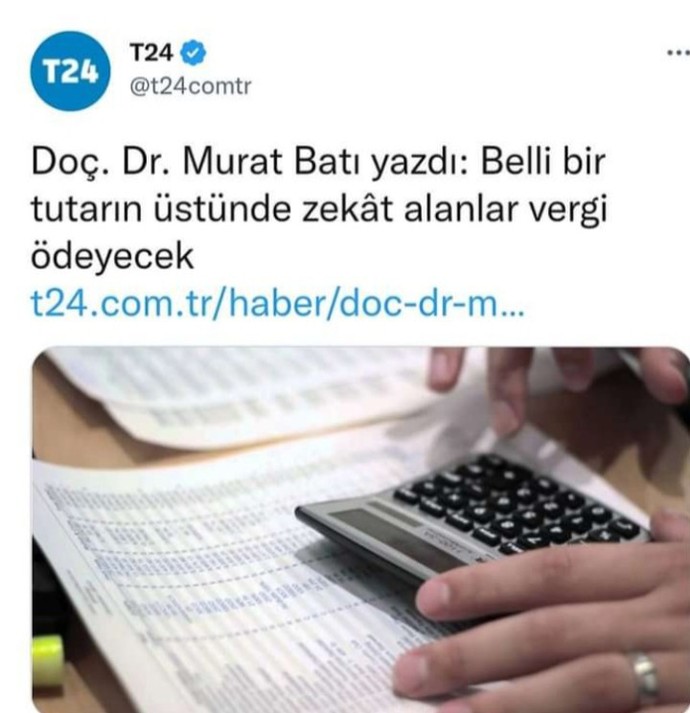 Zekâtın vergisi çıkması hakkında ne düşünüyorsunuz?