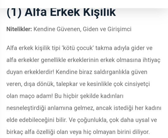 Erkek tipleri var, sen hangi erkeksin?