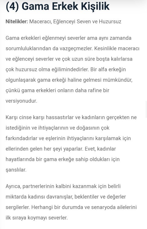 Erkek tipleri var, sen hangi erkeksin?