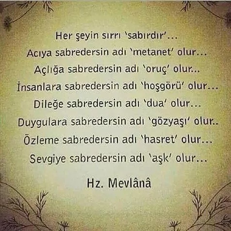 Hz. Mevlana'nın aşağıdaki sözü için ne düşünüyorsunuz?