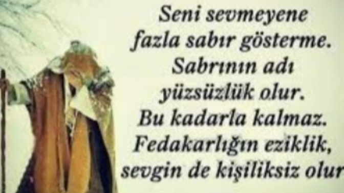 Hz. Mevlana'nın aşağıdaki sözü için ne düşünüyorsunuz?