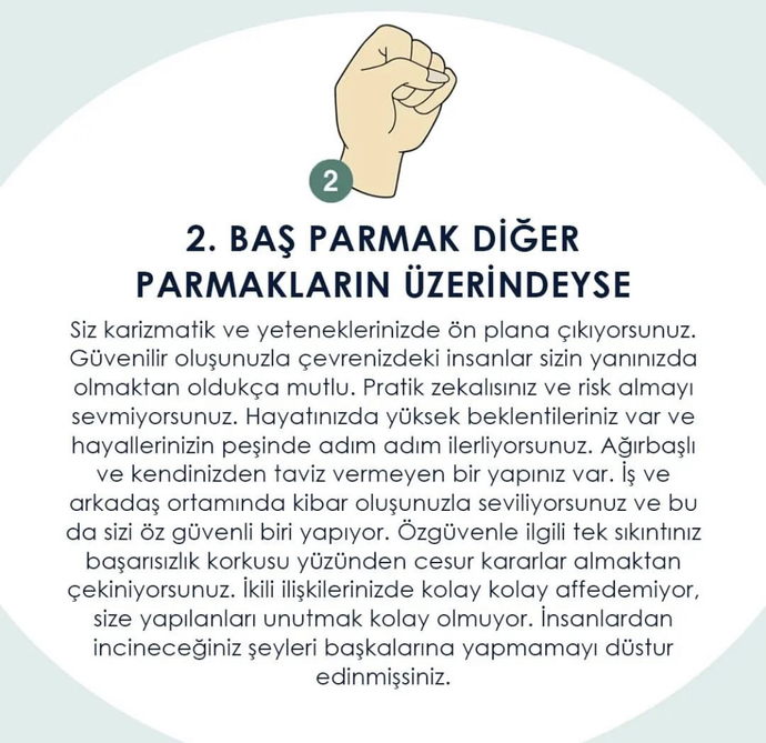 Yumruk yapma şeklin senin hakkında ne diyor👊🏼?