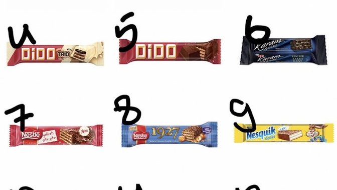 Kaç numaralı çikolatan senin favorin?