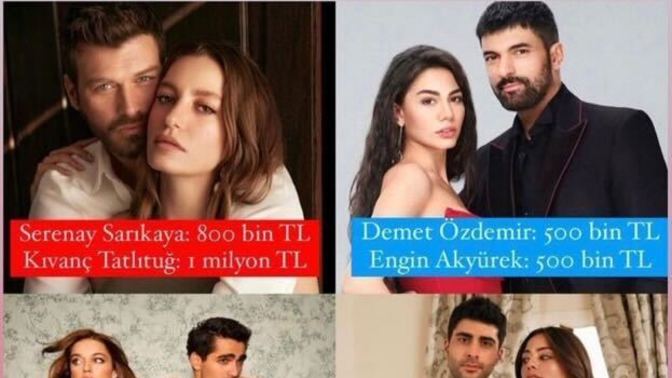 Hangi oyuncu diziden kaç para alıyor?
