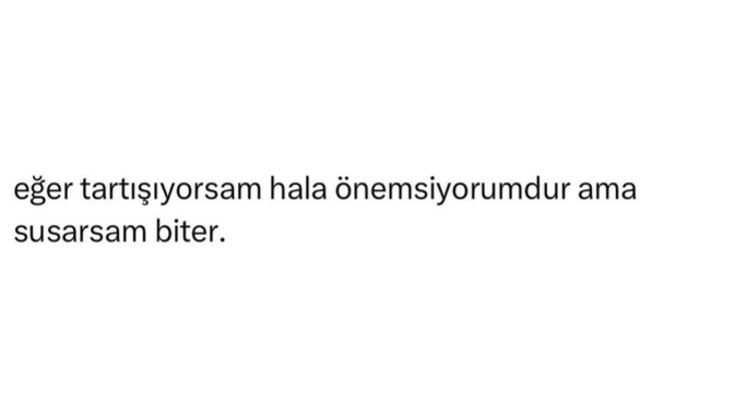 Tartışma önemseme belirtisi midir?