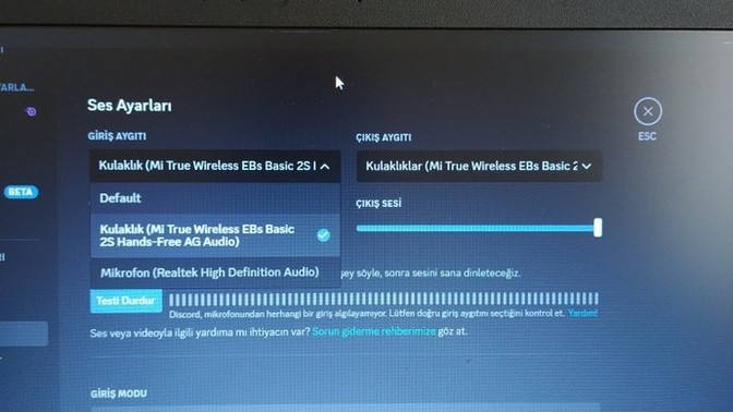 Discord ses sorunu için ne yapabilirim?