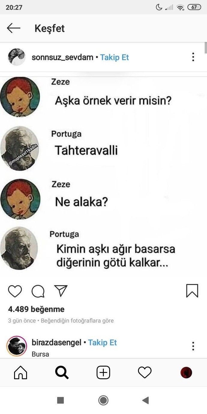 Aşka örnek verir misin?