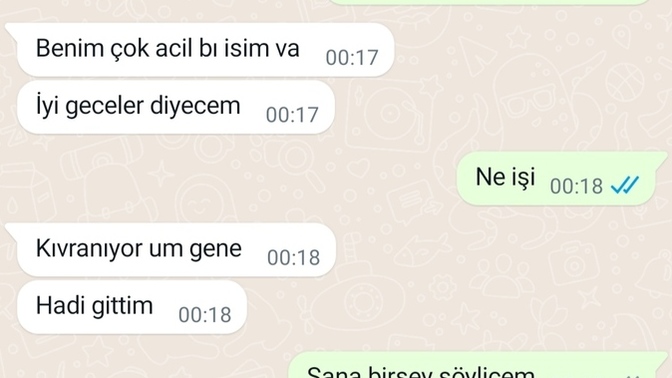 Bu adam beni istemiyor mu?