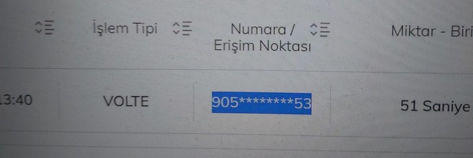 Yazılımcı arkadaşlar bu numaranın tamamını nasılsın görebilirim?