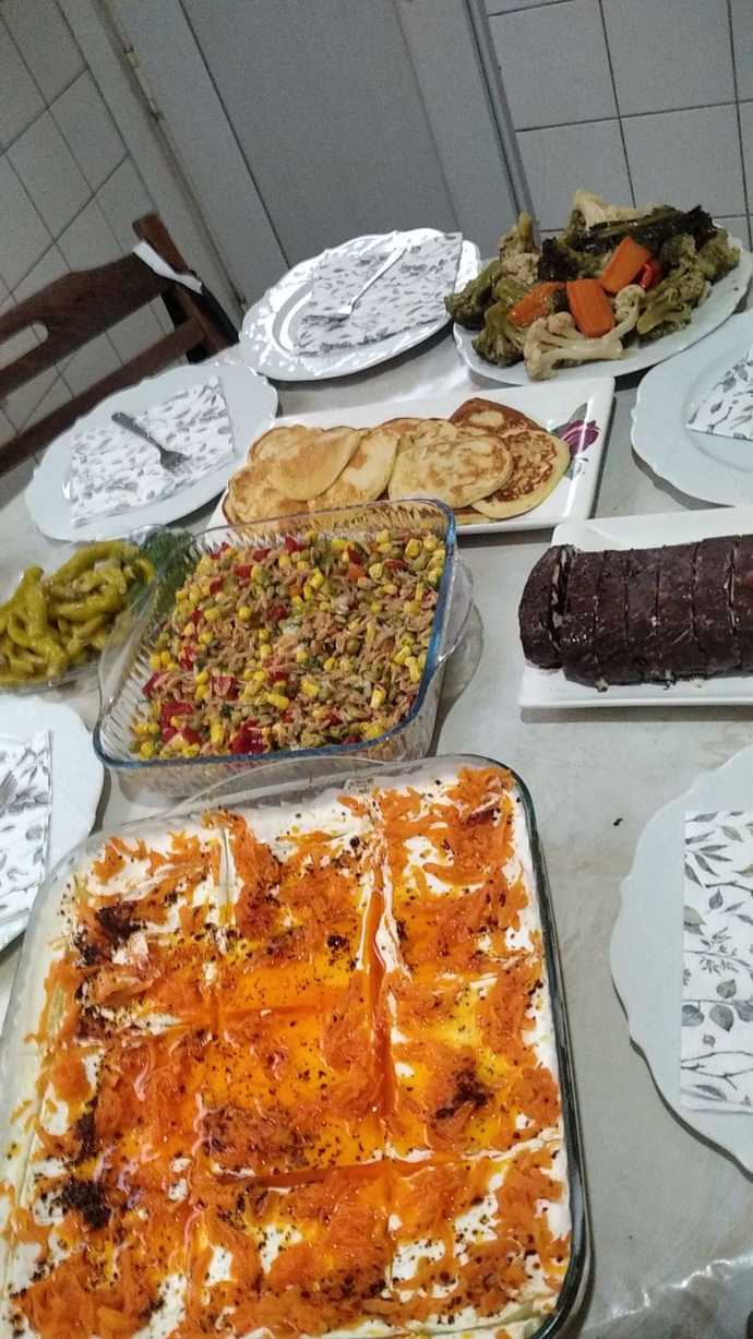 Bugün misafirlere hazırladığım masam ❤️