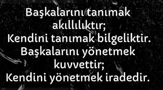 Kendinizi çok iyi tanıdığınızı düşünüyor musunuz?