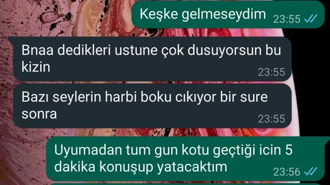3 buçuk yıllık sevgilim artık böyle yazmaya başladı?