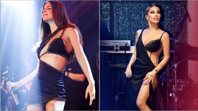 Simge Sağın ve İrem Derici benzer tarzlarla sahnede… 🤩 Favoriniz hangisi?