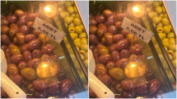 Eminönü'nde zeytinin adet fiyatı 5 TL'den satılıyor! Şunu da görürüz dediğiniz neler var?