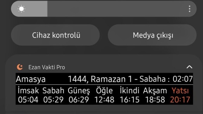 Ramazanın ilk günü bulunduğunuz konumda imsak ve iftar saat kaçta?