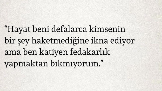 Sürekli fedakarlık yapar mısınız?