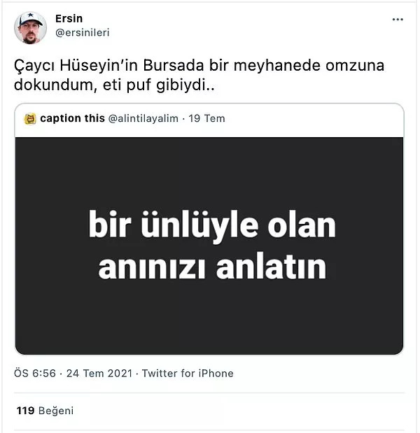 Hiç bir ünlüyle anınız var mı, ne yaşadınız?
