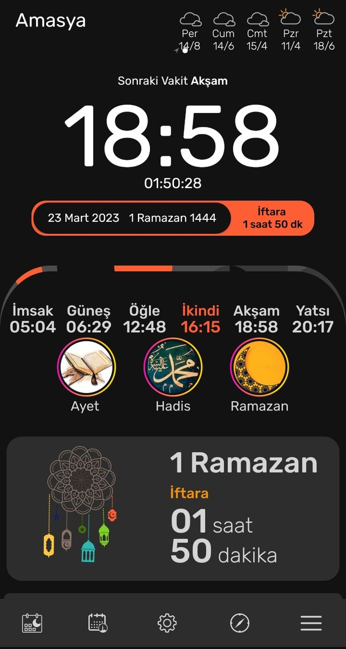 Oruç tutan kardeşlerim oruç nasıl geçiyor bulunduğunuz konum da iftar saat kaç da?