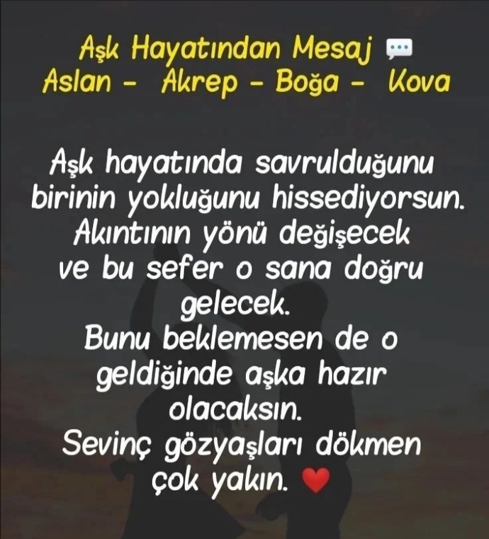 Burçların aşk hayatından sizlere mesajlar var ! Beraber bakalım mı?