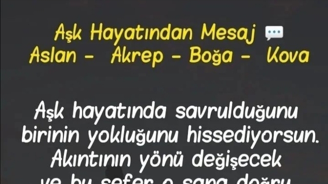 Burçların aşk hayatından sizlere mesajlar var ! Beraber bakalım mı?