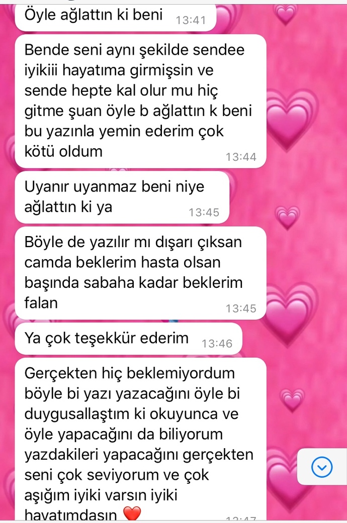 Uzun güzel bi mesaj yazmıştım sevgilime o da böyle cevap vermiş sizce ciddi düşünmeli miyim kendisiylee?
