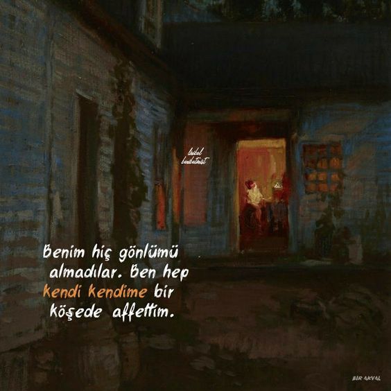 Affettim kendi kendime ‽