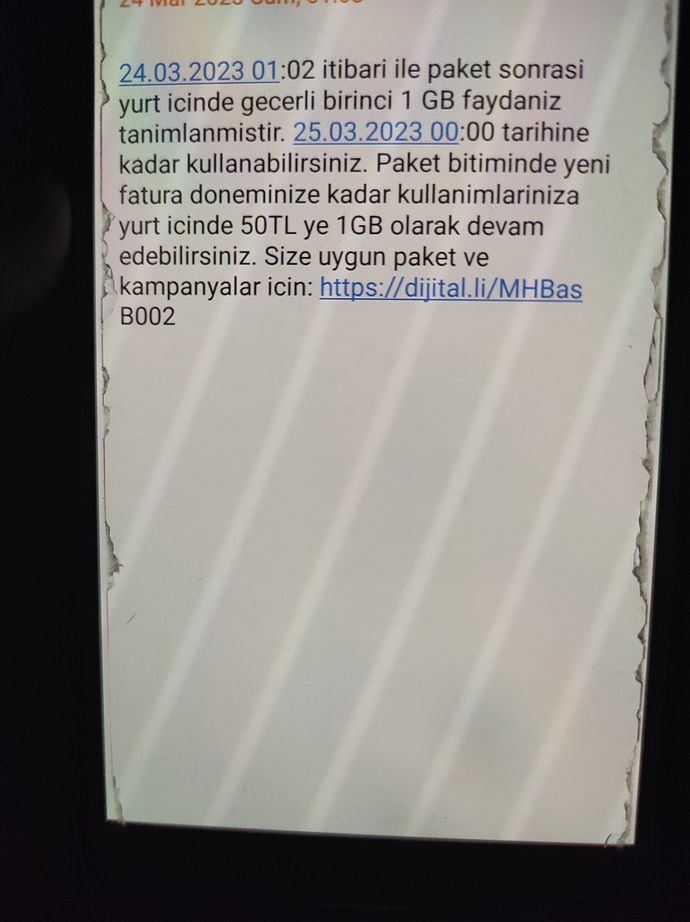 Böylr bir mesaj geldi kaç TL girmiş oldu?
