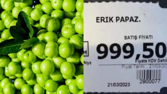 Yeşil eriğin kilo fiyatı 999,50 TL! Fiyatı gram altınla kapışan erikten ne kadar alabilirdiniz?