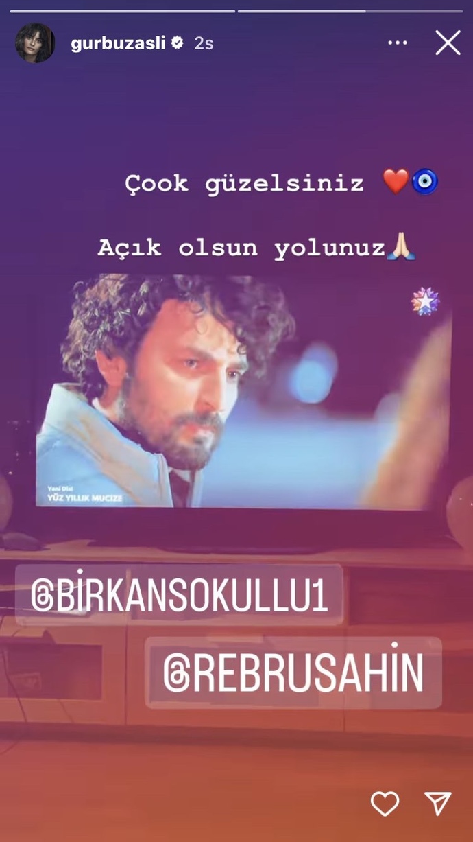 Aslıhan Gürbüz’den eski partneri Birkan Sokullu ve Ebru Şahin’e destek gelmiş. ❤️ Ne tatlı değil mi?