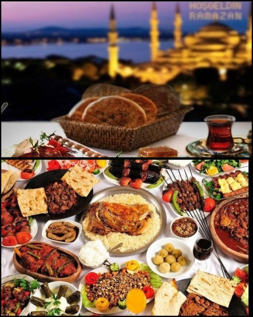 Bugün iftar menünüz de hangi yemekler var?