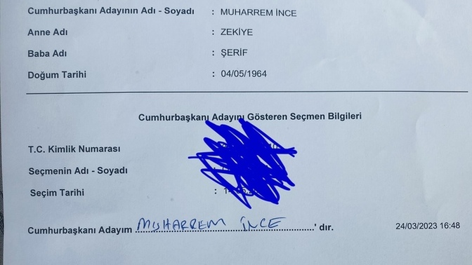 Cumhurbaşkanı adayınız kim?