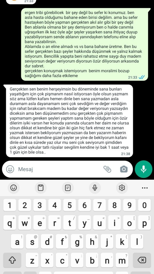 Sevgilimle barismali miyim?