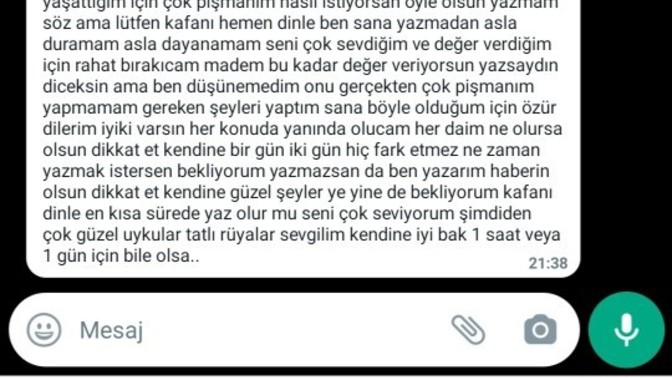 Sevgilimle barismali miyim?