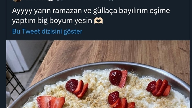 Bu mübarek Ramazan'da bana güllaç yapıp "Big boyum yesin" diyecek hatunu nerde bulabilirim?