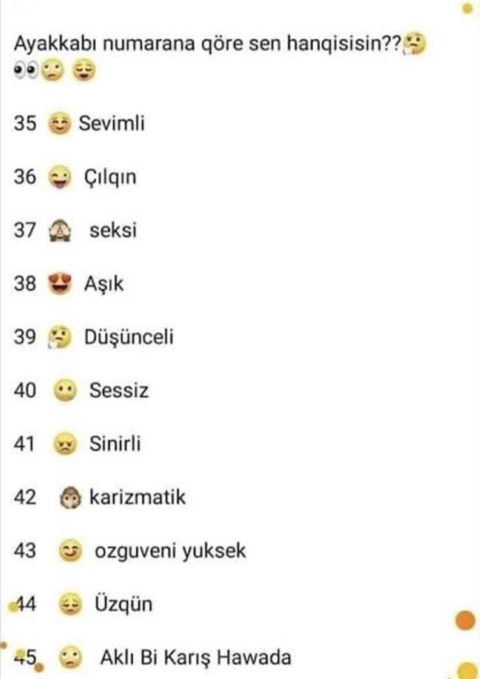 Ayakkabı numarana göre sen hangisisin?