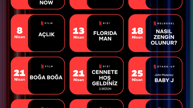 "Netflix" Nisan  ayı programı belli oldu! Beklediğiniz bir yapım var mı?