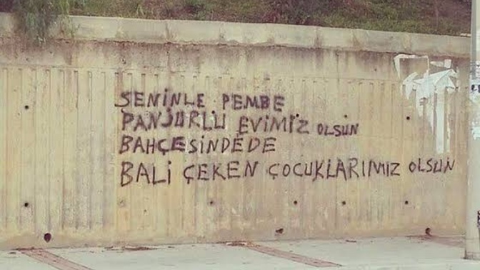 Herkesin görebileceği bir duvara yazı yazma şansınız olsaydı ne yazardınız?