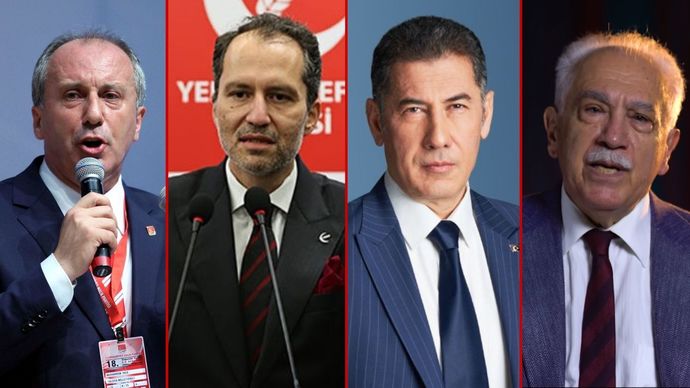 Muharrem İnce: 104.357Muhammed Ali Fatih Erbakan: 69.159Sinan Oğan: 63.027Doğu Perinçek: 20.400Yakup Türkal: 2.462Erkan Trükten: 1.604Tevfik Ahmet Özal: 1.025İrfan Uzun: 698Halil Murat Ünver: 369Hilmi Özden: 333Davut Turan: 106