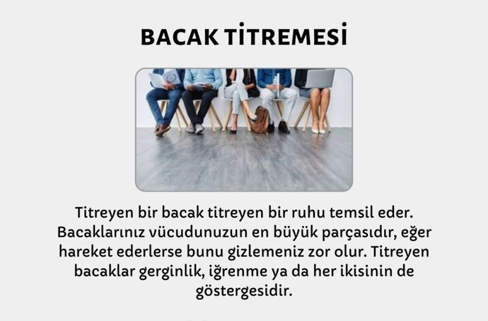 Bacaklarınız titrer mi?