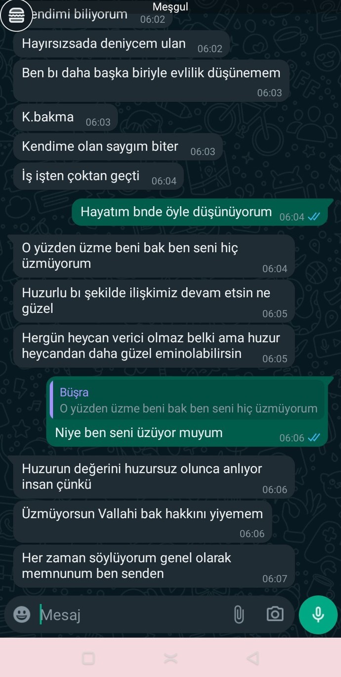 Ölmeden seni benden başkası alamaz diyen adamdan olur mu sizce?