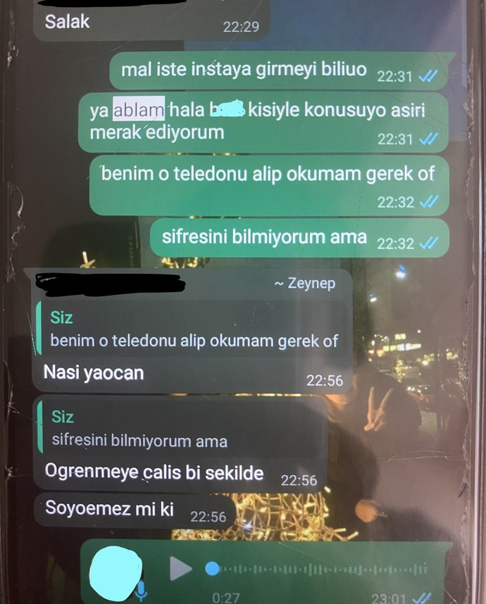 Kardeşim sevgilimle olan mesajların sslerini arkadaşlarına atmış ne yapmalıyım?